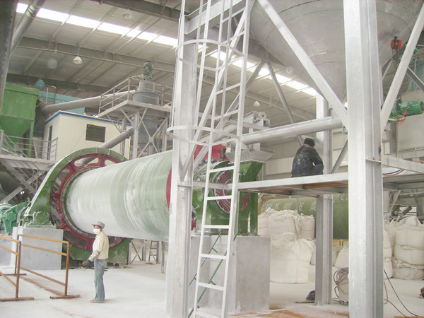 Classifying and ball mill production line
